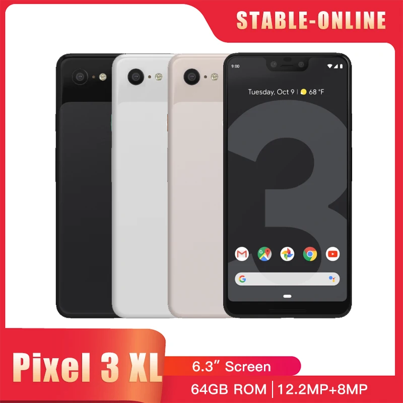 Original Google Pixel 3XL Mobile Cell Phone 6.3