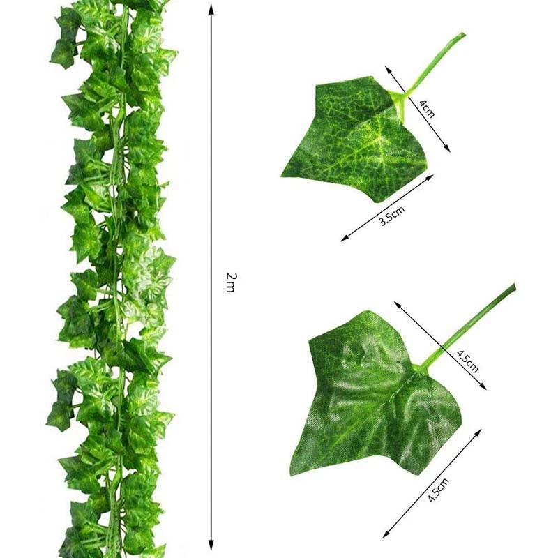 아이비 식물 장식 화환 인공 아이비, 홈 웨딩 정원 계단 창 장식, 15 개