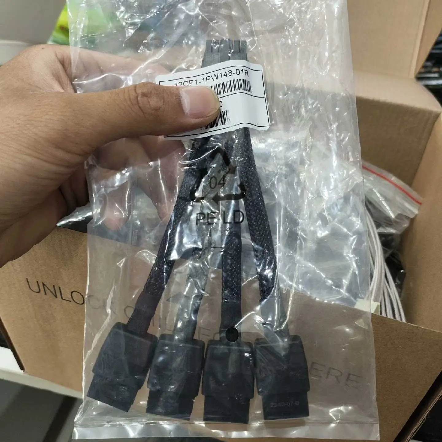 NEW FOR Nvidia Original 12VHPWR 16Pin to 4x8Pin Power Cable PCIE5.0 Fosr Asus RTX4090 14017-0114000 12CF1-1PW148-01R