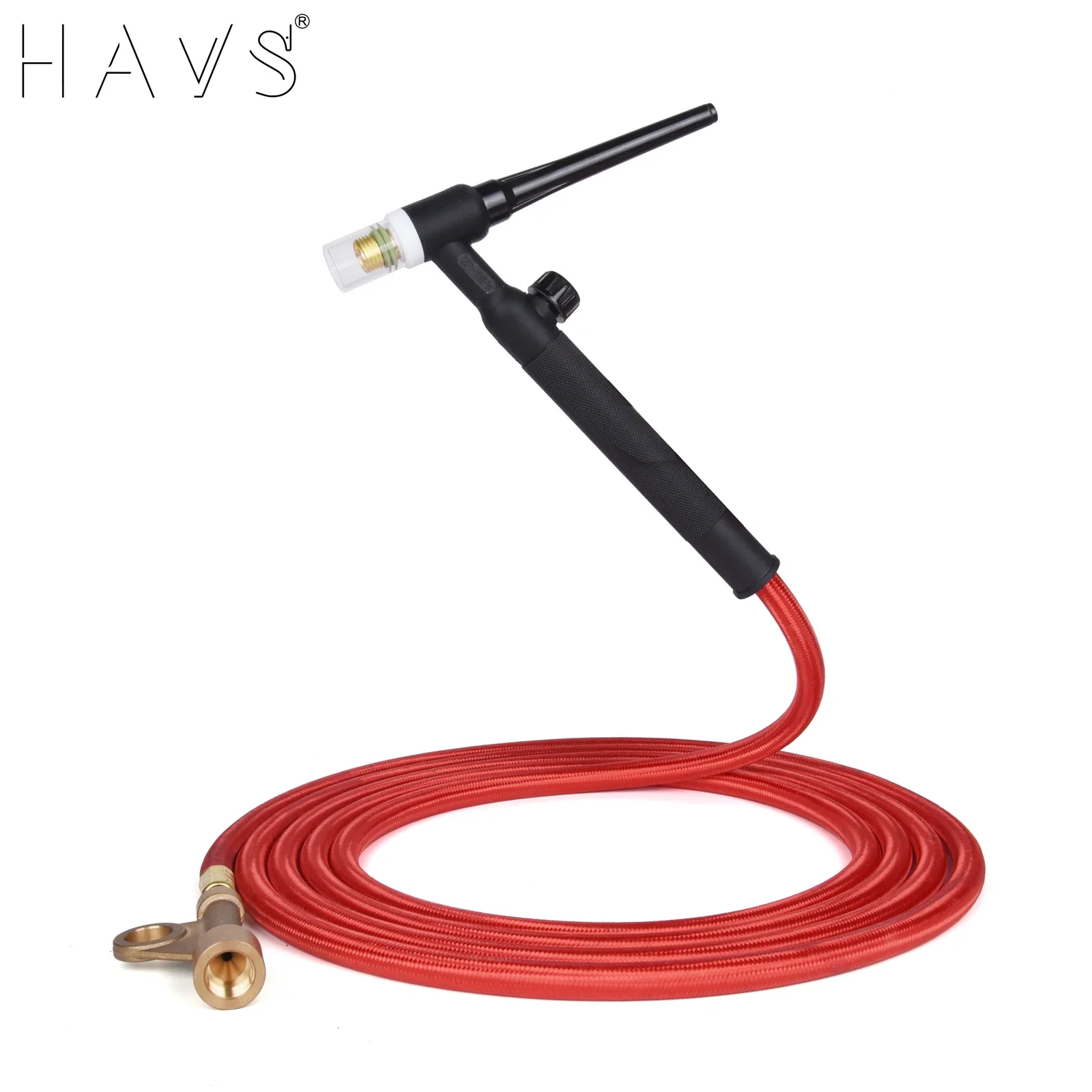 

3.8m(12.5ft)/7.6m(25ft)Power Cable Red Gas Hose TIG Welding Torch Package WP17 Series 150A Fit 105Z57 Connector