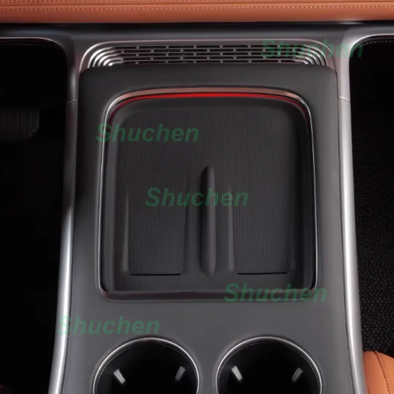 

Автомобильная центральная беспроводная зарядная панель для XPENG Xiaopeng G9 2024, противоскользящая защитная крышка для центральной консоли, аксессуары для интерьера