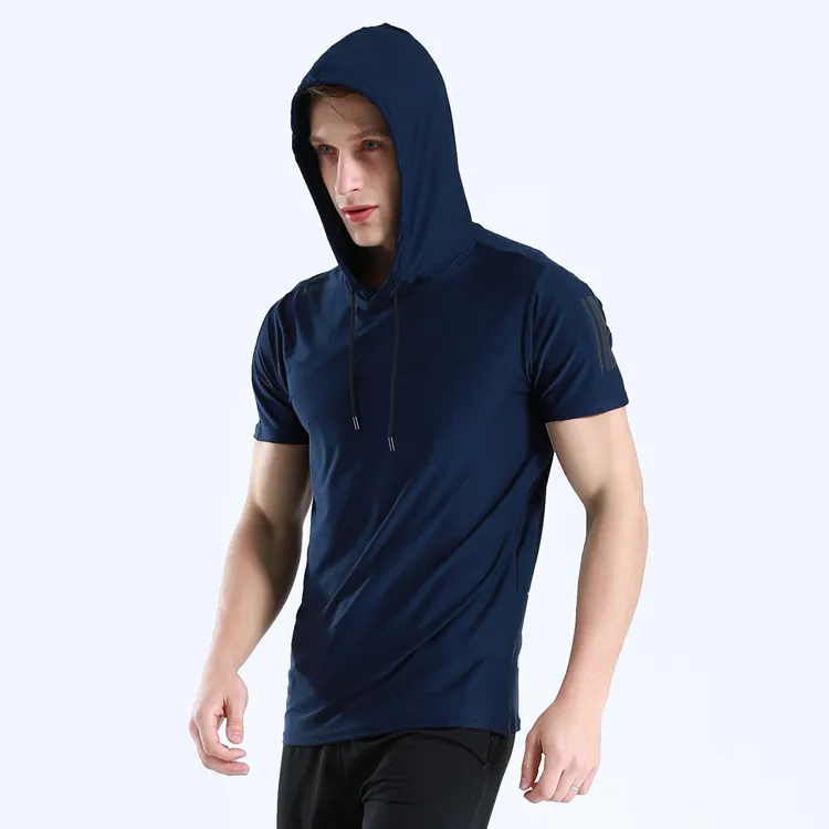 Men's Outdoor Running Fitness T-shirt Hoodies Sport Shirt Men Top Gym Trainning Exercise Hiking Male Jogging Sweater Clothes 27