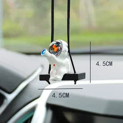 Swing Astronaut Car Pendant Car Rearview Mirror Hanging Ornaments Swing Astronaut Pendant Automobile Decoration Accessories