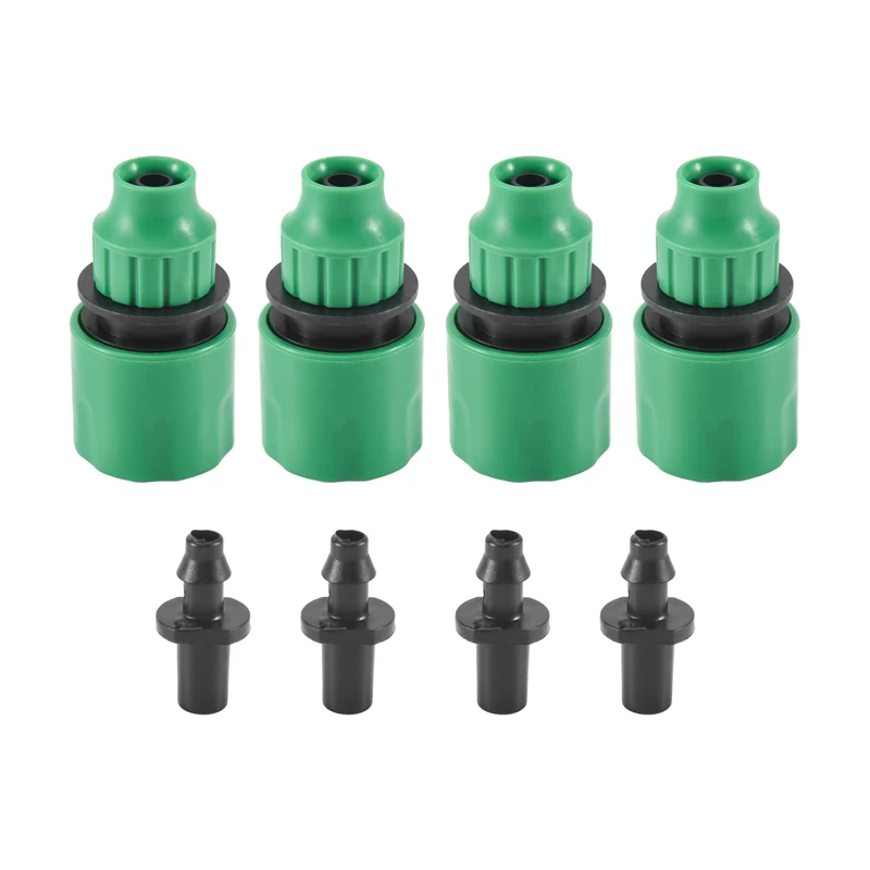 

Garden Hose Pipe One Way Adapter Tap Connector Fitting For Irrigation 4-Pack