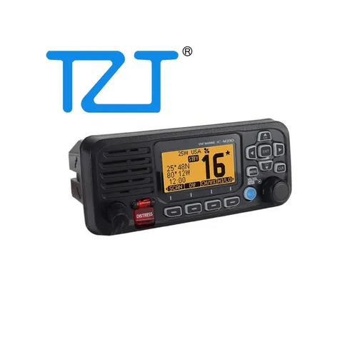 Imagen 2 del producto TZT IC-M330/IC-M330G 25W IPX7 VHF Transceptor móvil Transceptor marino más de 10 KM Alcance de comunicación para Icom