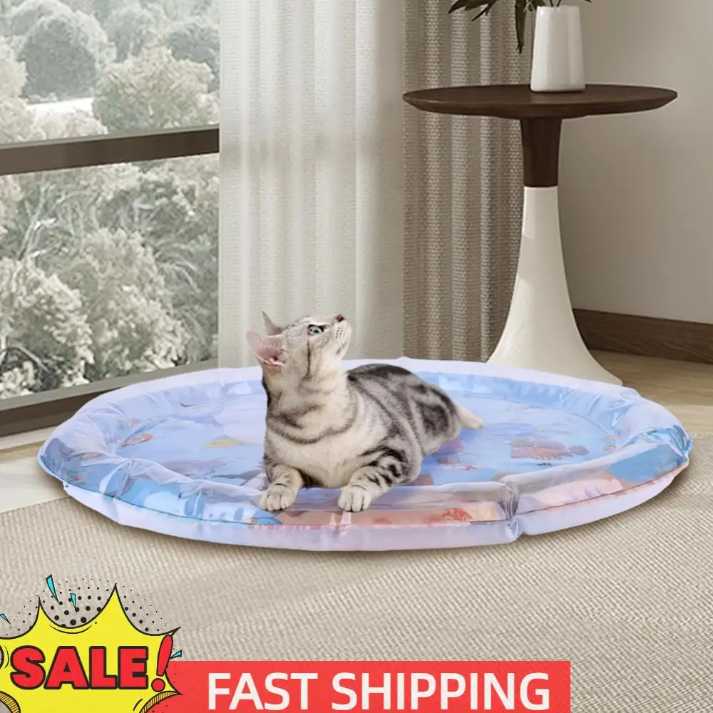 

Очень толстый интерактивный игровой коврик для кошек с аква-плавающей рыбой, игрушки для кошек, водный сенсорный игровой коврик для кошек, коврик для самостоятельных игр, отпугивающий коврик для кошек