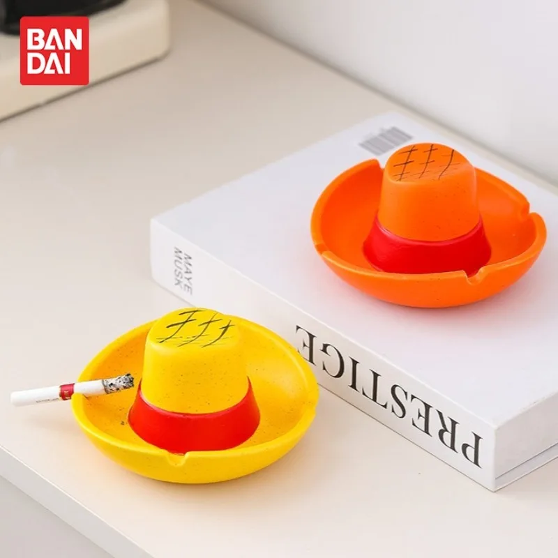 

Bandai One Piece Ashtray Luffy Straw Hat Cartoon Ceramics Trendy Ashtray Creative Ornament Household Boyfriend Man Birthday Gift