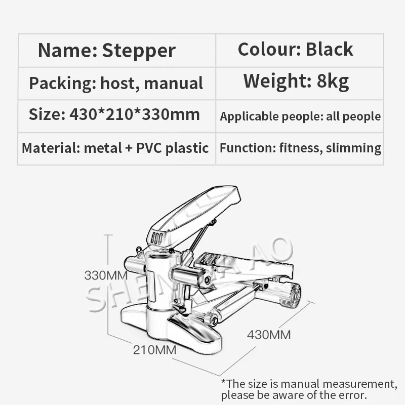 Mini cintas de correr multifunción, máquina de Fitness paso a paso, máquina silenciosa para perder peso, equipo para culturismo y correr