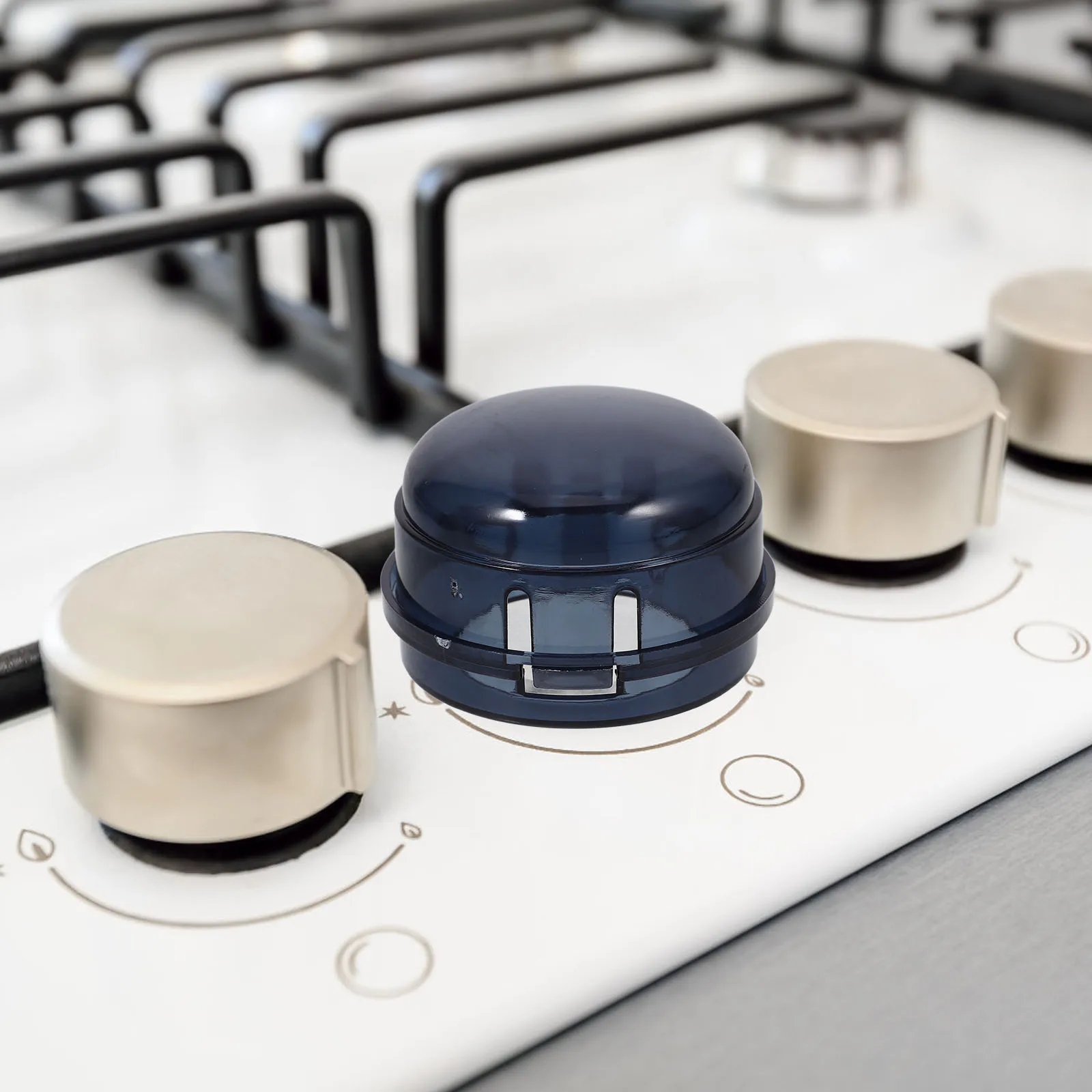 

4 Pcs Black Gas Stove Protective Covers Knob Switch Guard Durable Plastic Child Safety Stove Knob Covers For Home