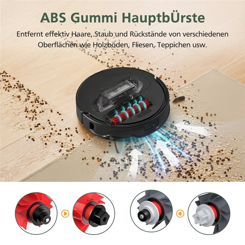 ABLE-accessoires pour aspirateur Roborock Qrevo Master/Qrevo Slim Rbot, brosse à rouleau, filtres HEPA, sacs à poussière, lingettes