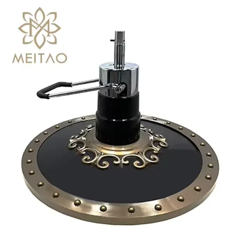 Round Metal Hydraulic Base for Barber Chair Heavy Duty Salon Styling Seat Replacement Part Professional Barbershop Furniture