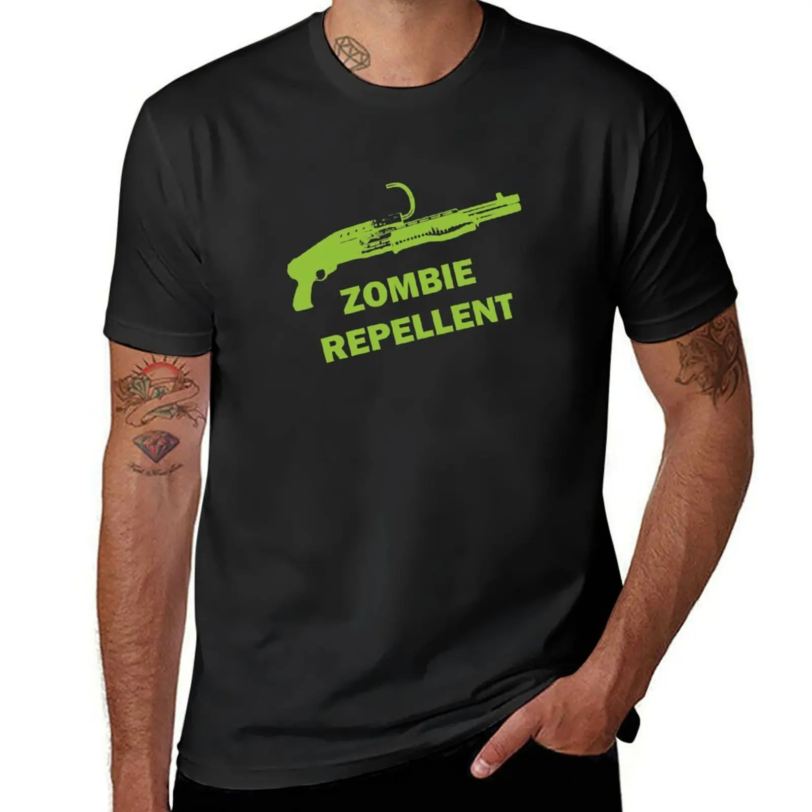 Zombie Repellent T-Shirt funnys plain sweat for a boy mens t shirt