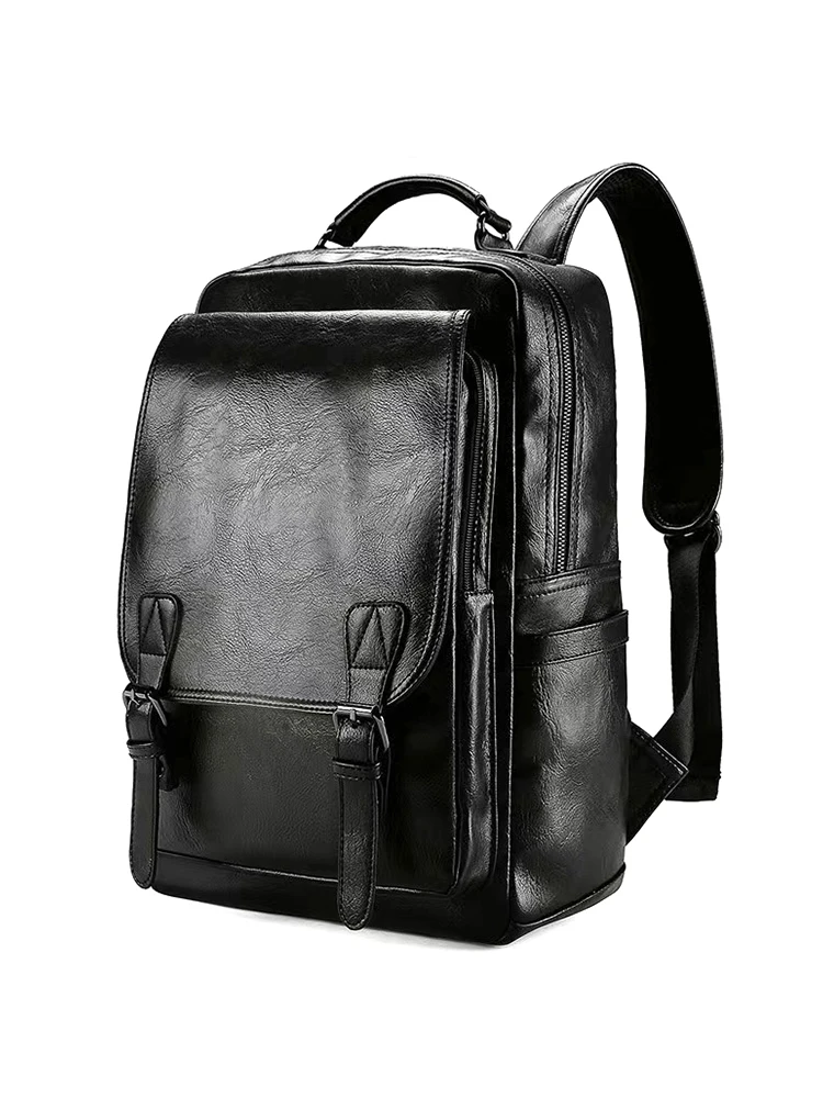 

Upaded Thiened Leather Double oulder Bag Large Capaci Casual Outdoor Travel Bapa for Men Students And Travelers