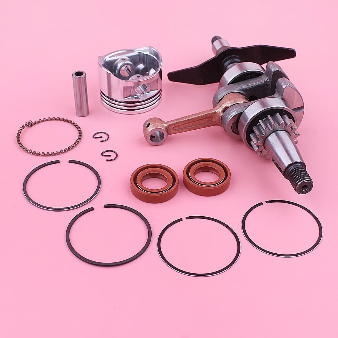 Kit de sello de aceite de anillo de pistón de cigüeñal para Honda GX31 GX 31, cortacésped, piezas de motor de cortacésped, piezas de herramientas de jardín, 39mm