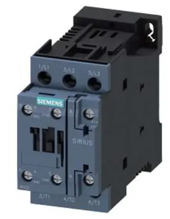 3RT2024-1AG20 3RT20241AG20 power contactor, AC-3 12 A, 5.5 kW / 400 V 1 NO + 1 NC, 110 V AC 50 / 60 Hz, 3-pole Size S0, screw te