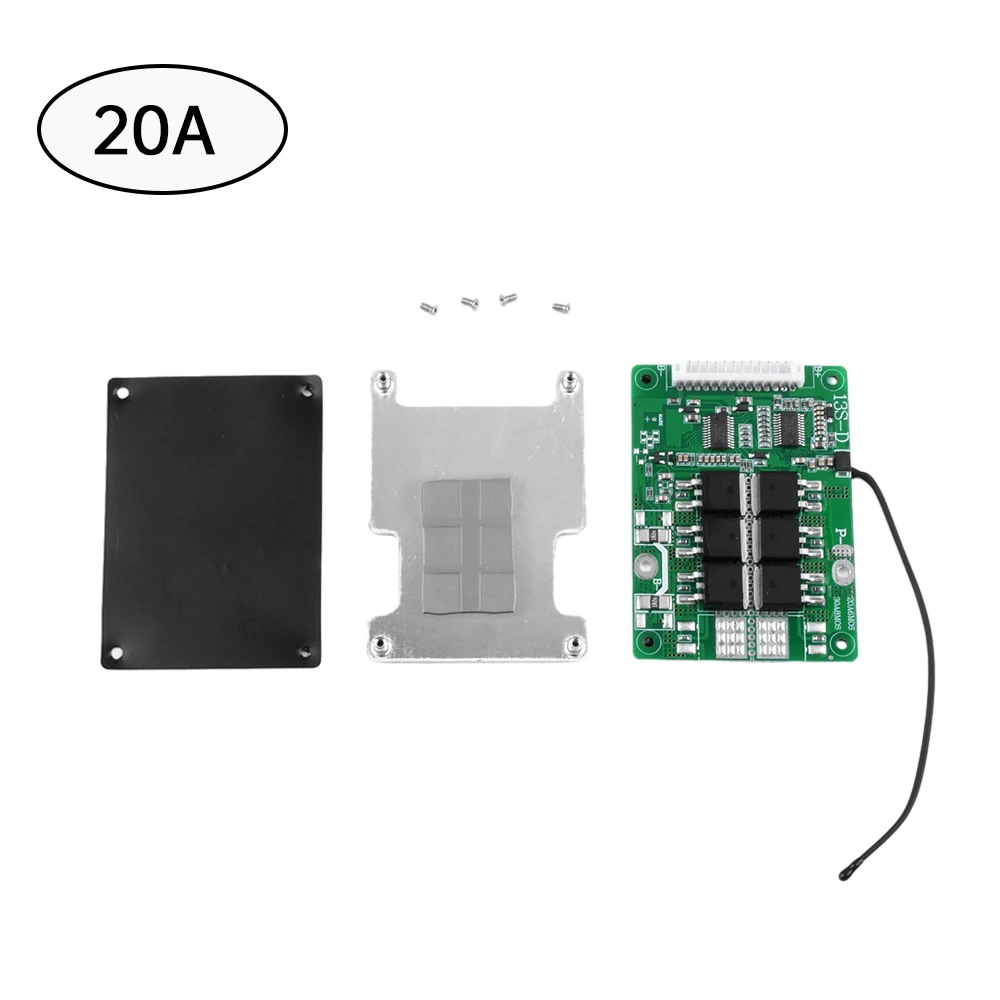 BMS 13S 48V 20A/30A 18650 Lithium Battery Charge Board Port Short Circuit/Overtemperature Protection For Power Tool Accessories