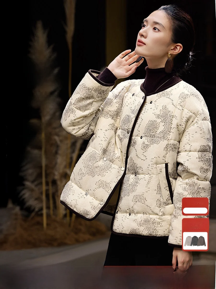 

Ele National Sle Cotton Jaet Women's Winter Warm Not Puffy Beautiful Cotton Clothes XWI X5DA9D0060 Floral Print