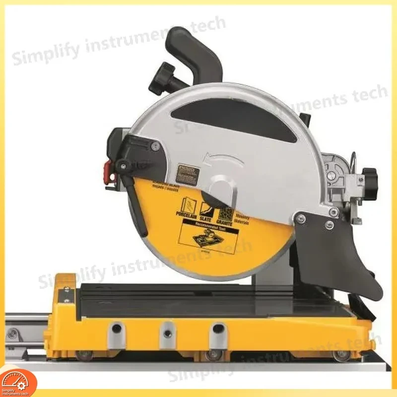 1600W Manual Tile Cutter with Water Cooling System 95mm Cutting Depth 90°/45° Angle Cut 610mm/450mm Max Tile Size