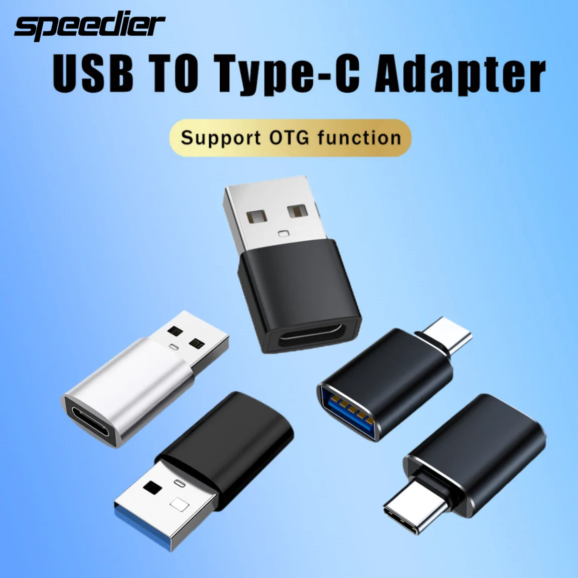 USB 2.0 3.0 To Type-c Adapter Phone OTG Connector for Huawei Samsung Google Support Voice Calls In-line Control Listen To Songs