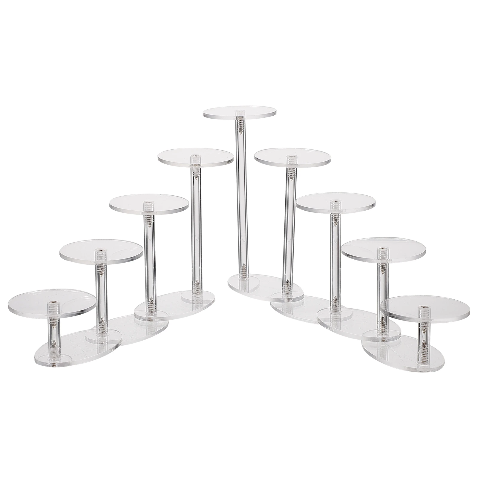

1pc Acrylic Display Rack 9 Layers Transparent Jewelry Organizer For Earrings Bracelets Storage Prop Quality Finish