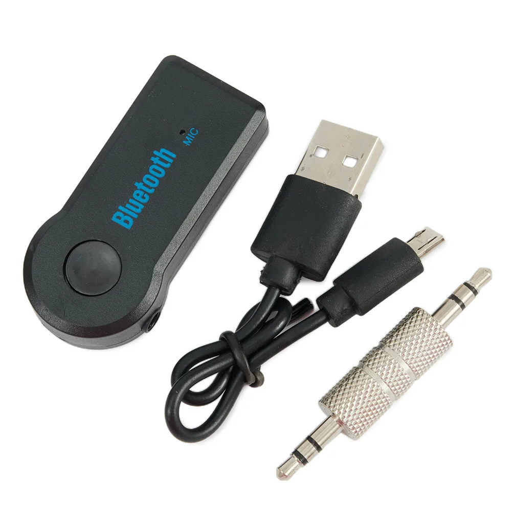 

New Wireless Car BT Receiver Adapter 3.5mm Audio Stereo Music-Handsfree Car Wireless V3.0-compatible Adapter