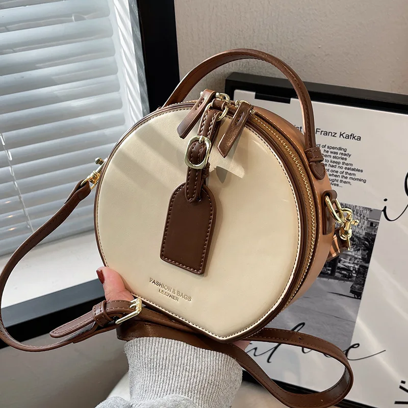 Luxury Brand Designer Bag Small Round Women\'s Bags 2023 New Vintage Print Handheld Shoulder Bags Crossbody Bags Tote Bag Bolsos