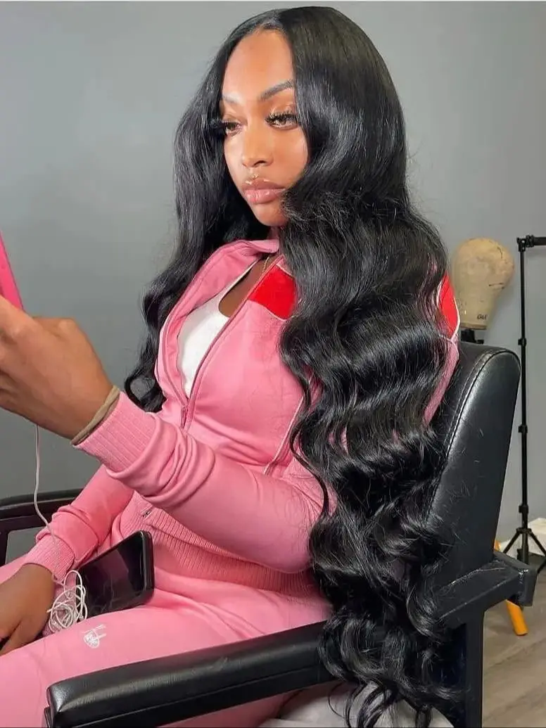 HD شفاف الجسم موجة الدانتيل الجبهة خصلات الشعر المستعار الإنسان 30 40 بوصة موجة المياه 13x4 فضفاض الدانتيل الباروكة الأمامية 13x6 البرازيلي للنساء