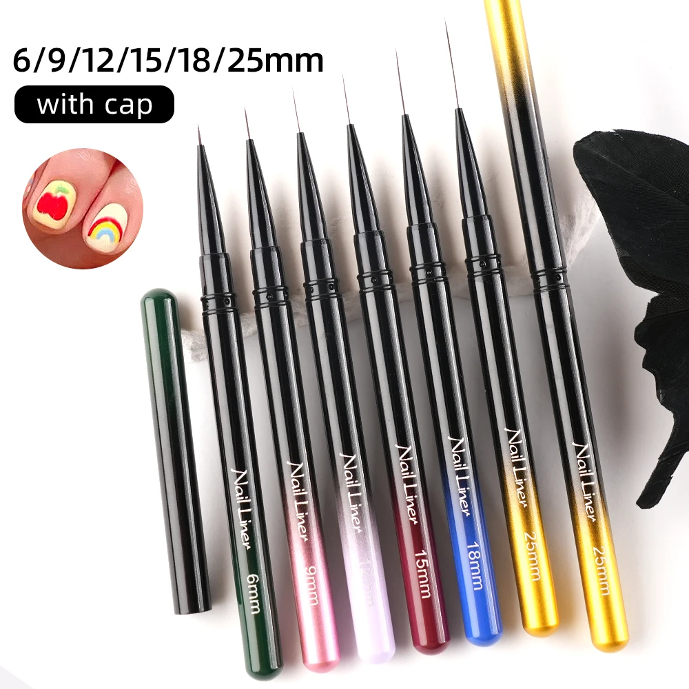 3Dフレンチネイルアートブラシクリーナーライナーアクリルダストセットデザイン（アクリルブラシ11mmパウダーコリンスカイ用ネイル用）