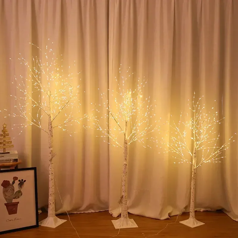 Christmas Tree LED Decorative New Year DIY Xmas Party Decorations Lights Wedding Indoor Event Scene Atmosphere Glow Trees Gift