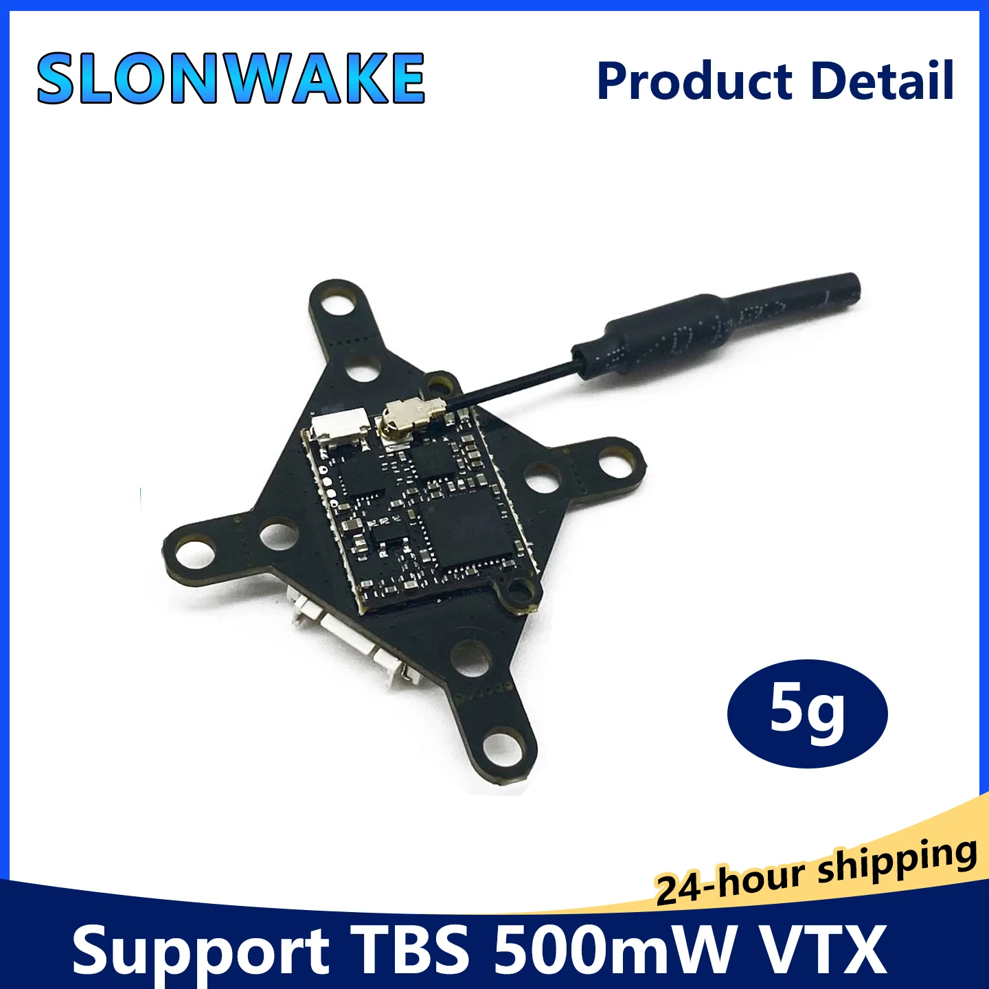 SLONWAKE VTX20-500 5.8G FPV VTX | 48CH 25-500mW Adjustable 7-24V PitMode for RC FPV Drone
