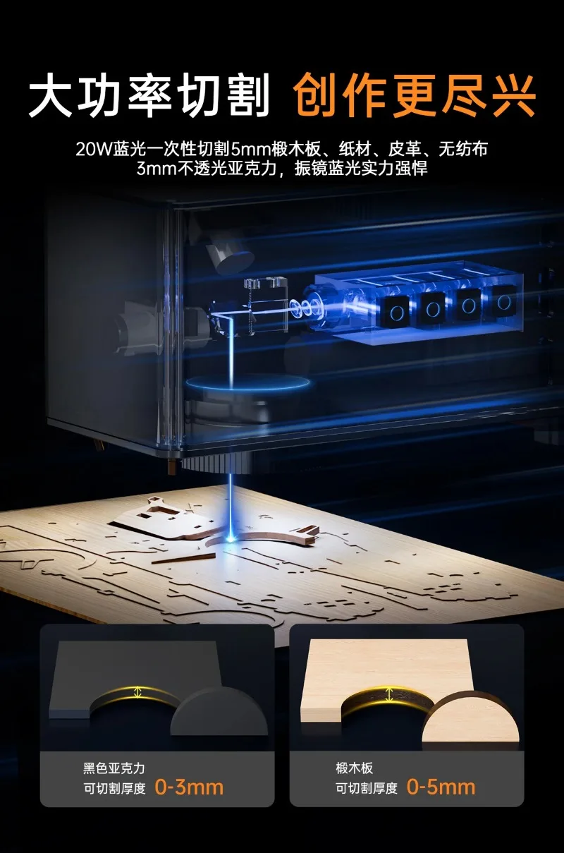 Dual light source 20W engraving machine, automatic metal marking machine
