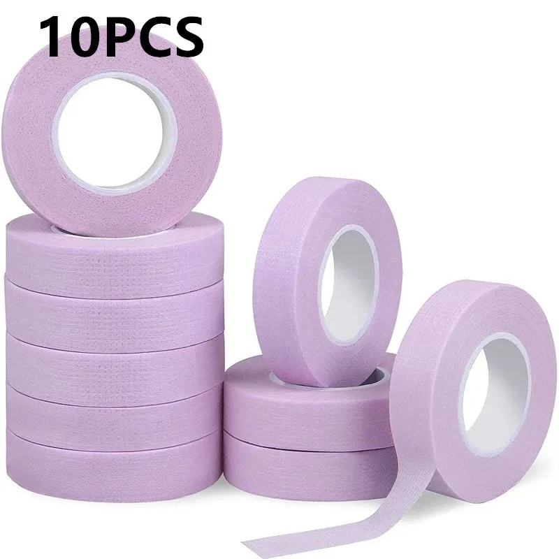 1/10枚入り 1.25x9m アンダースキンテープ 敏感肌用 テープまつげ用テープ 卸売 カラフルまつげエクステ アイパッチ マイクロポアテープ