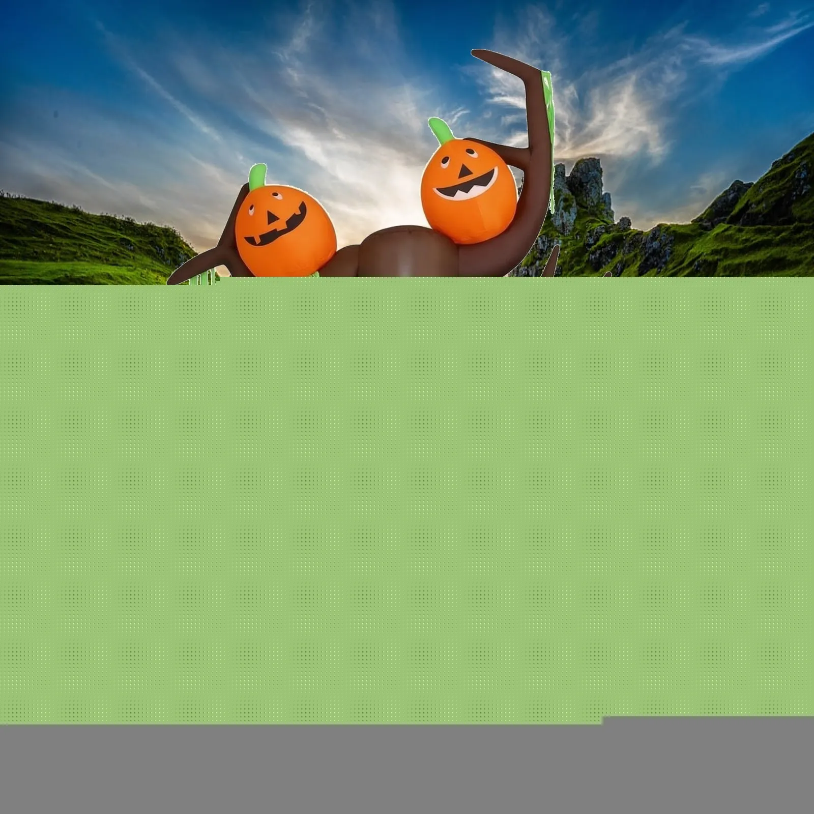 Lighted Halloween Inflatable Pumpkin Tree for Outdoor Yard Decor Party Supplies and Home Accents