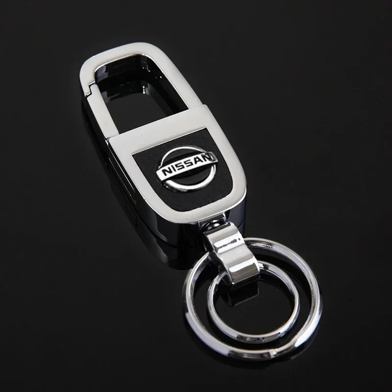 Business Car Key Rings Keychain Holder Pendant for Nissan Sylphy N7 Qashqai J11 Note Juke GTR Patrol X-trail Murano Accessories