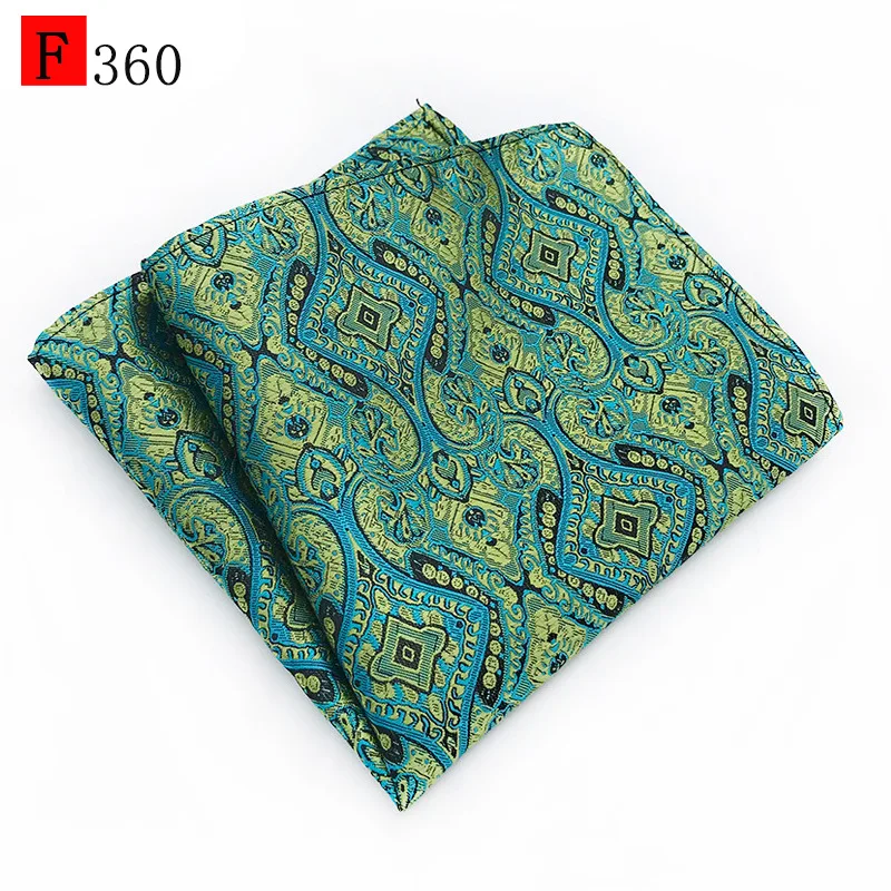 Pañuelo cuadrado de bolsillo para hombre, pañuelo de seda Floral, accesorios de traje, color azul Paisley