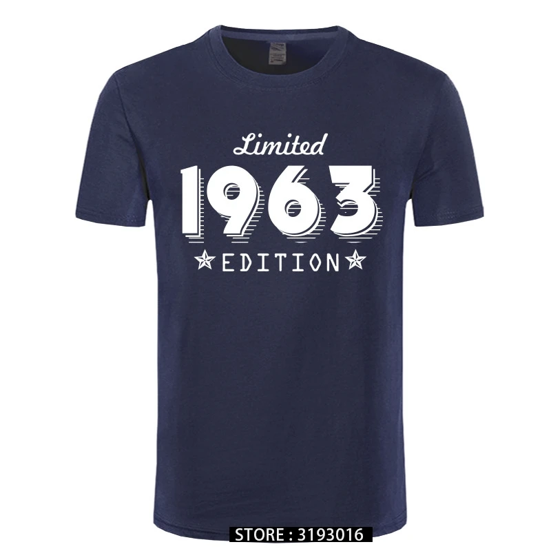 1963 Limited Edition Gold Design Men's Black T-SHIRT Cool Casual pride t shirt men Unisex New Fashion tshirt Loose Size