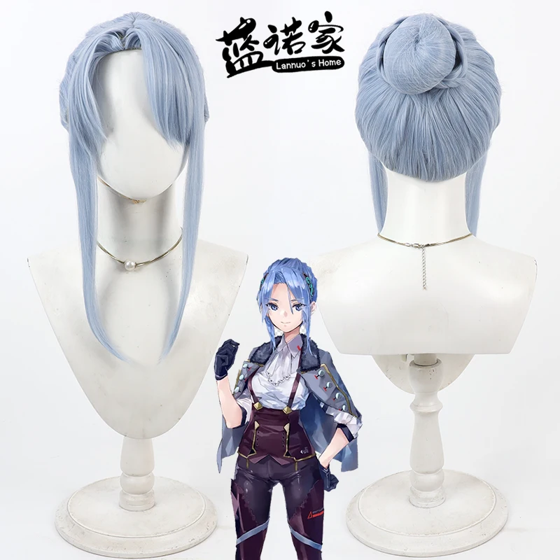 

Game Heaven Burns Red Shiki Hanamura Cos Cosplay Wig Halloween Carnival Party Prop Synthetic Hair Heat Resistant Fiber + Wig Cap