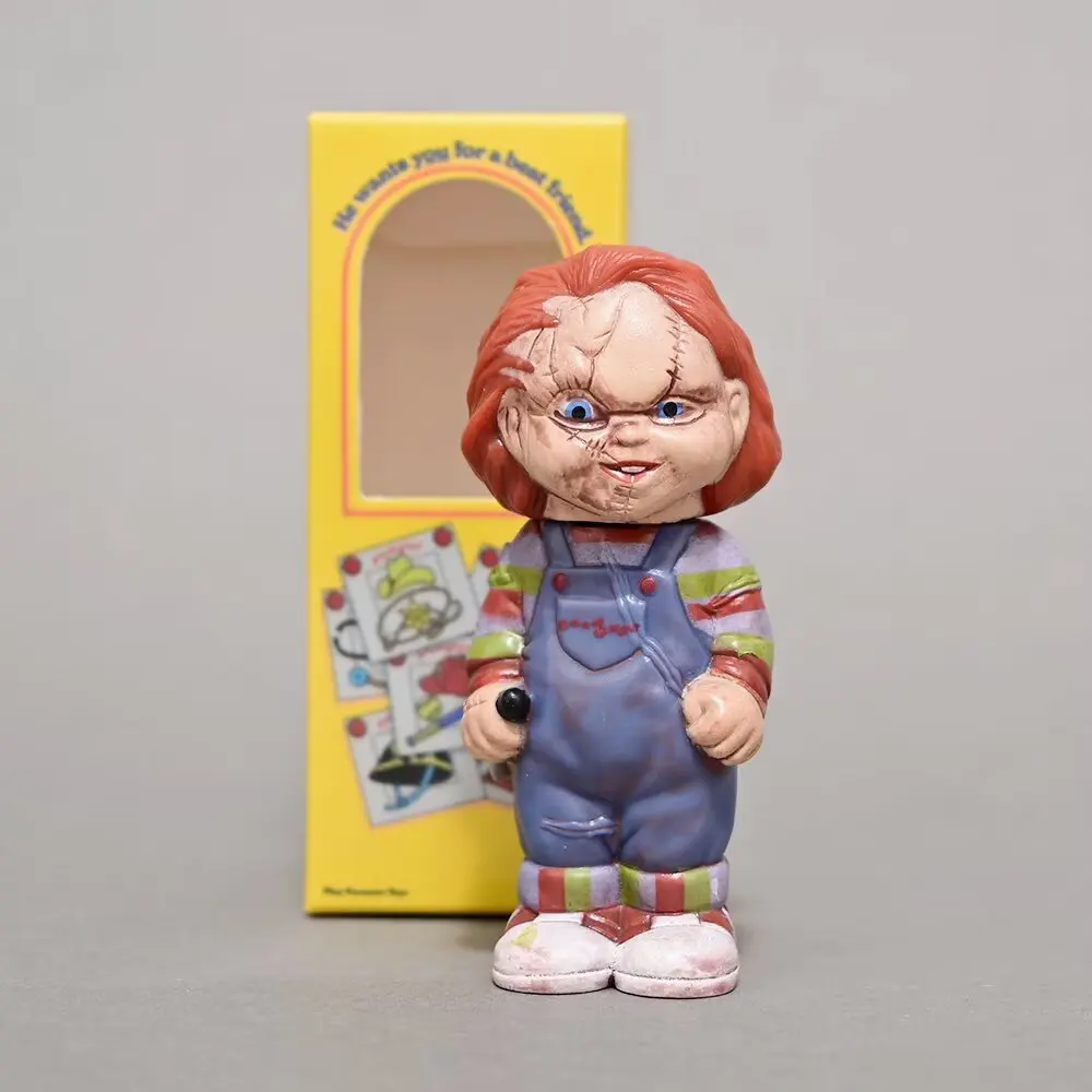 3個セット 映画の小道具 チャッキー ホラー スリラー 3種類のスタイル 立っているフィギュア 箱入り アクションフィギュア コレクタブルトイ デスクトップオーナメント モデル ギフト