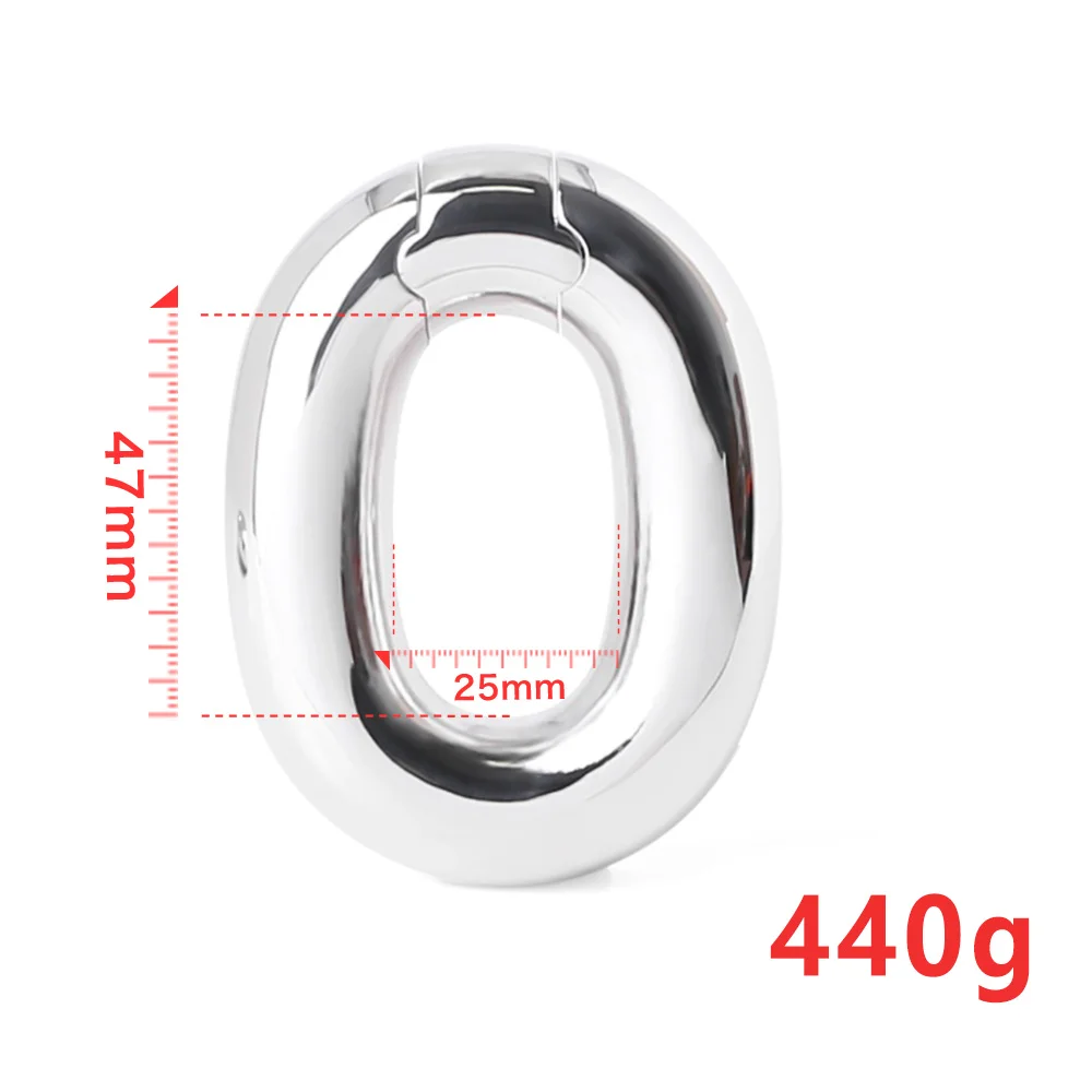 Stainless Steel Stretcher Penis Lock Cock Ring Metal Weight Ball Stretcher For Men Weight training Ejaculation Penis Sex Toys.