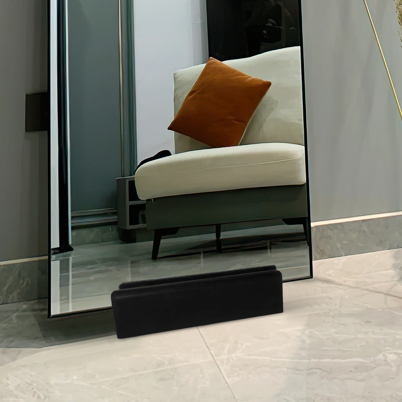 

Multi-Use Wooden Holder Slot Design Anti-Slip Base Full Length Mirror Stand Floor Mirror Base Wood Artwork Stand Display Support