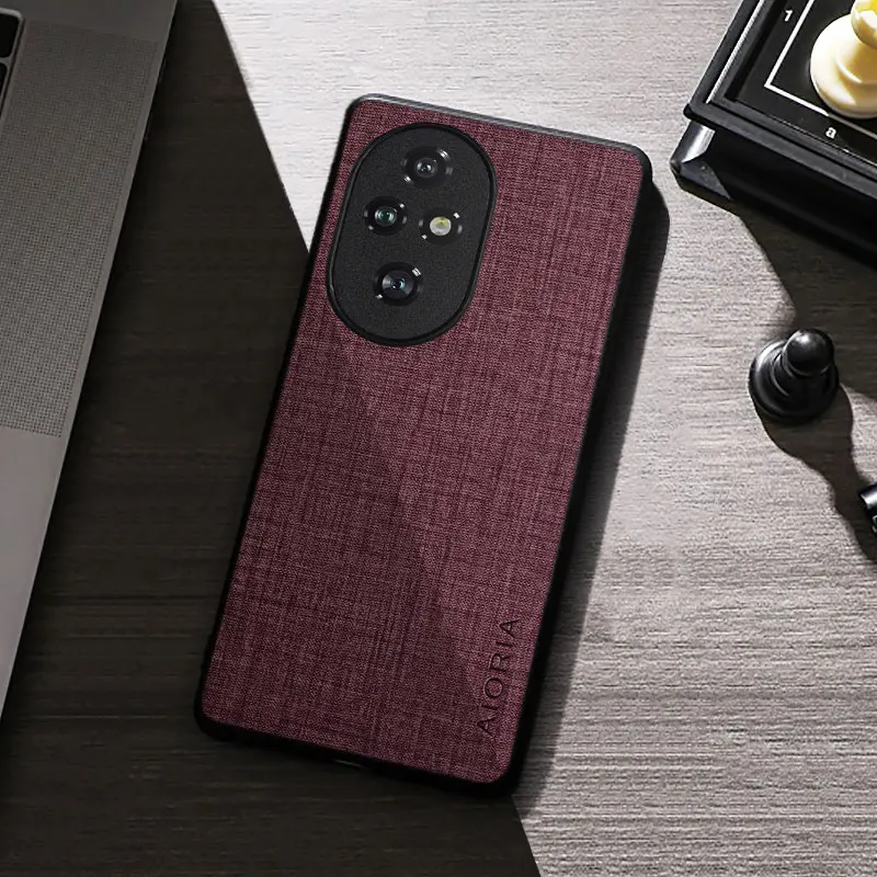 Case For Honor 200 Pro Lite Cloth Texture TPU Four-corner Explosion-proof  Back Cover For Honor 200 Pro Lite case