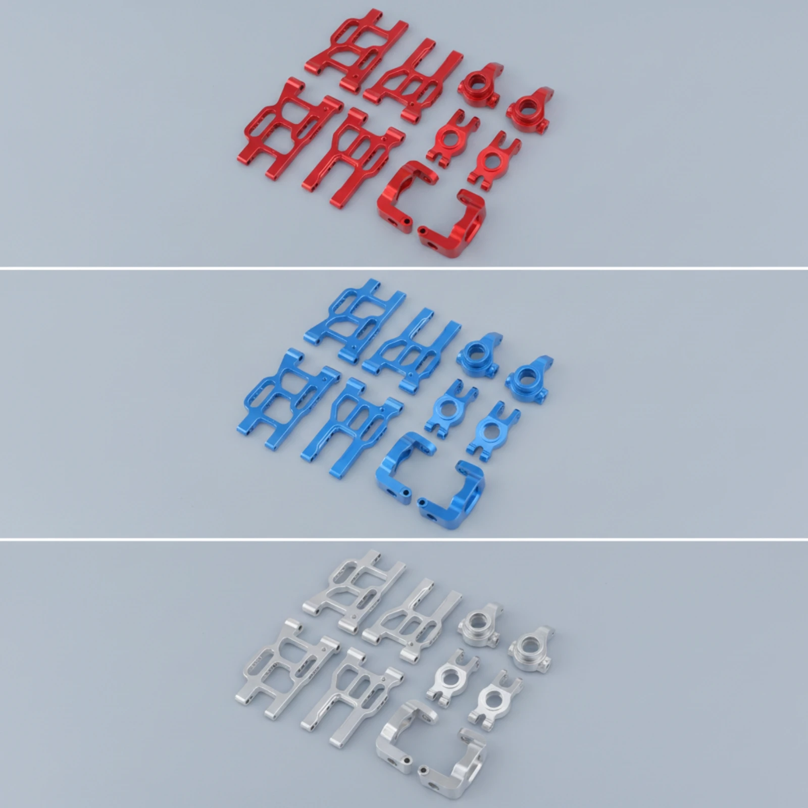 5 Pieces Front Steering Knuckle Aluminum C-Hubs Steering Knuckles High Strength Rear Chassis Component Arm Sturdy