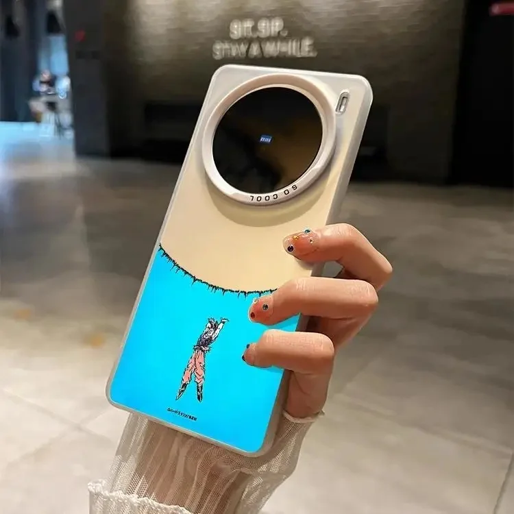 

3D Anime Dragon Ball Son Goku Phone Case for vivo X60 X70 X80 X90 X100 X200 Pro S Ultra x200Pro for VIVO shockproof Back Cover ﻿