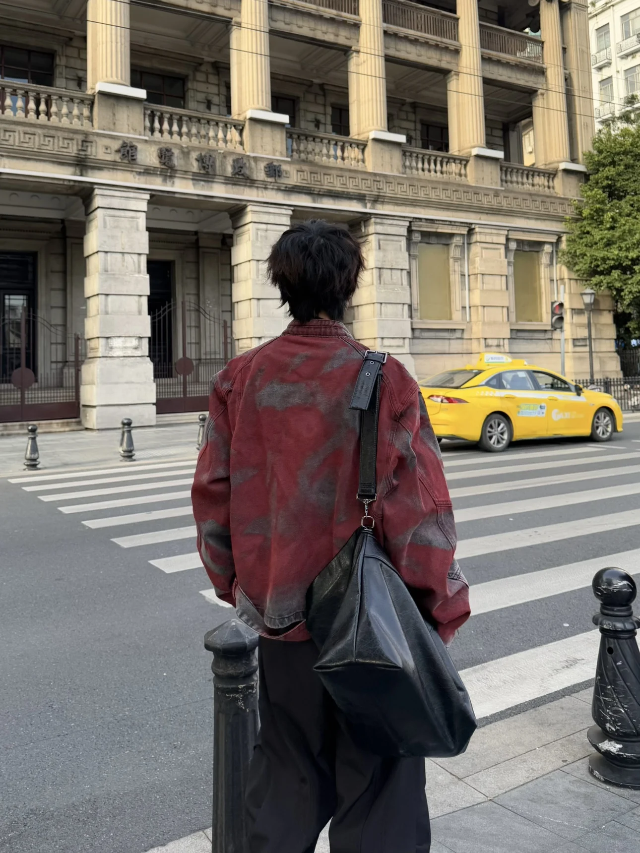 Men's 2025 Spring Autumn New Retro Ribbon Denim Jackets Long Sleeve Padded Shoulder Jacket Male Handsome Trendy Chic Denim Coats