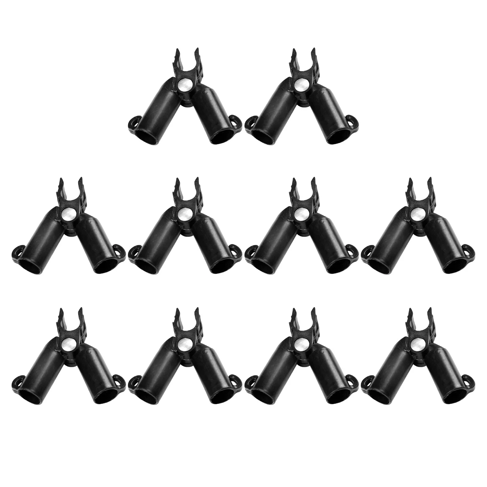 

10pcs Garden Staking Connectors 0-70 Degree Adjustable Plant Support Clips For Tomato Cucumber Vine Climbing Frame Plastic Tube