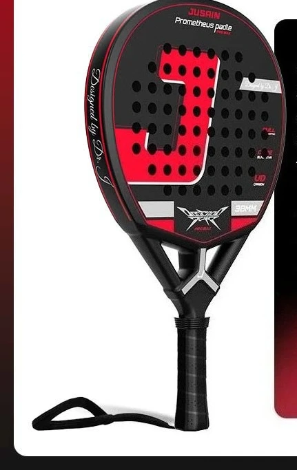 Maßgeschneiderter Tennisschläger im Board-Stil aus Kohlefaser, ultraleichtes Carbon-Tennisschläger zum Spielen am Strand.