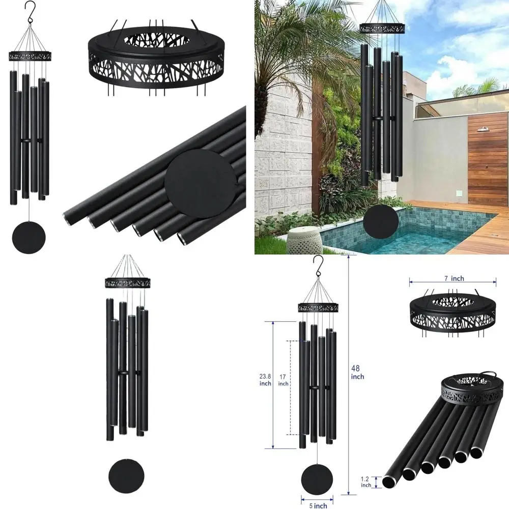 

48 уличных колокольчиков глубокого тона — мемориальные подарки для потери, сада и декора патио