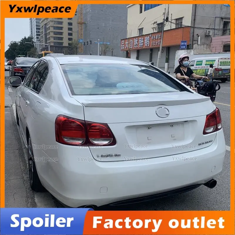 

For Lexus GS300 GS350 GS430 2006-2011 Lexus GS High Quality PU Material Rear Trunk Lip SpoilerTrunk Wing Car Accessories