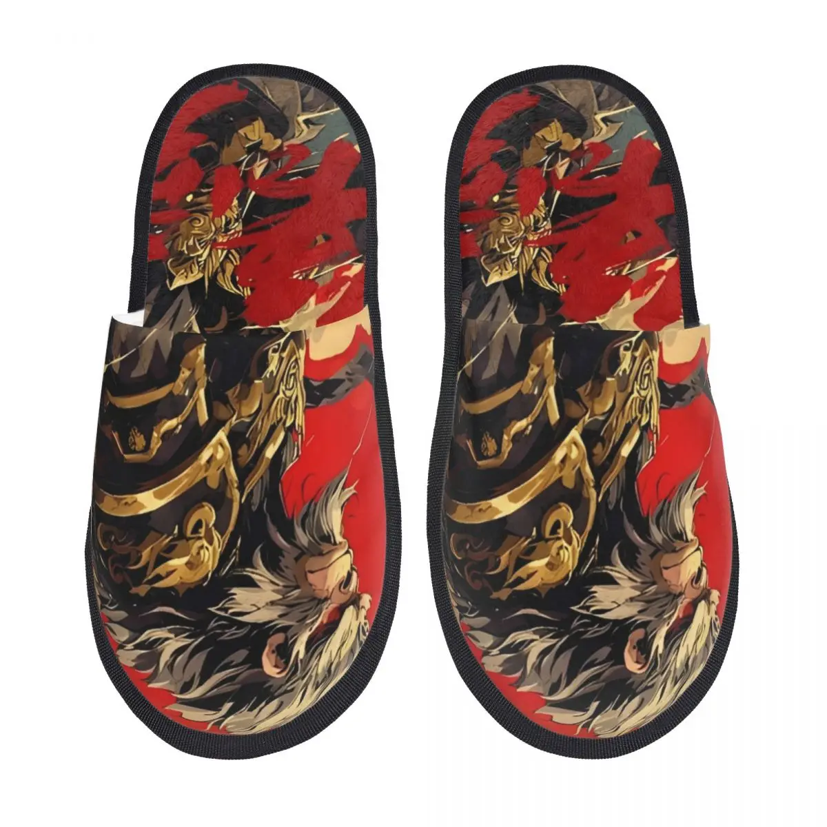 Black Myth Wukong Game 2024 House Cotton Slippers Bedroom Monkey King Cozy Household Fur Slides Slippers Anti Slip