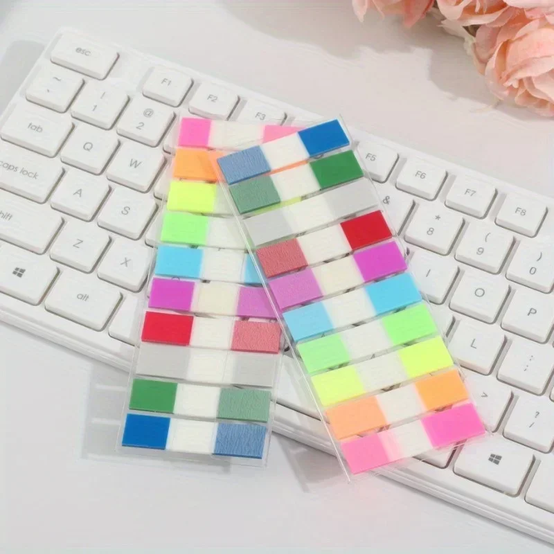 200sheets Multicolor Sticky Writable Repositionable Index Tabs Flags for Pages Book Markers Reading Notes Sticks School Supplies